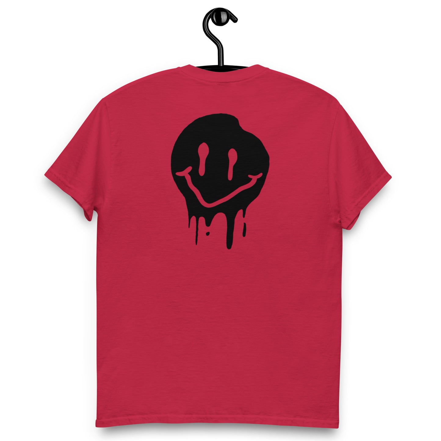 T-shirt smiley Dripping noir