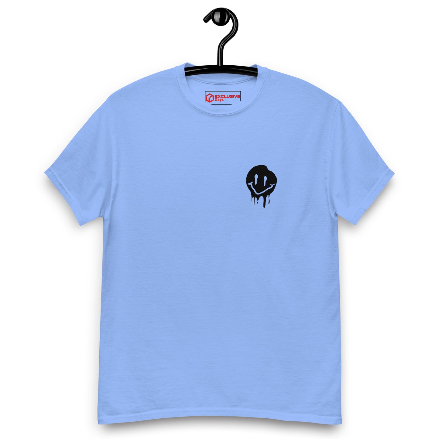 T-shirt smiley Dripping noir