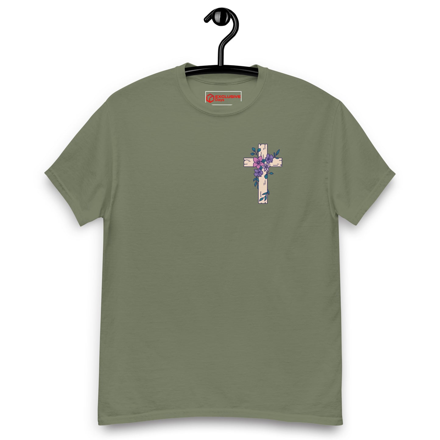 T-Shirt croix de fleurs