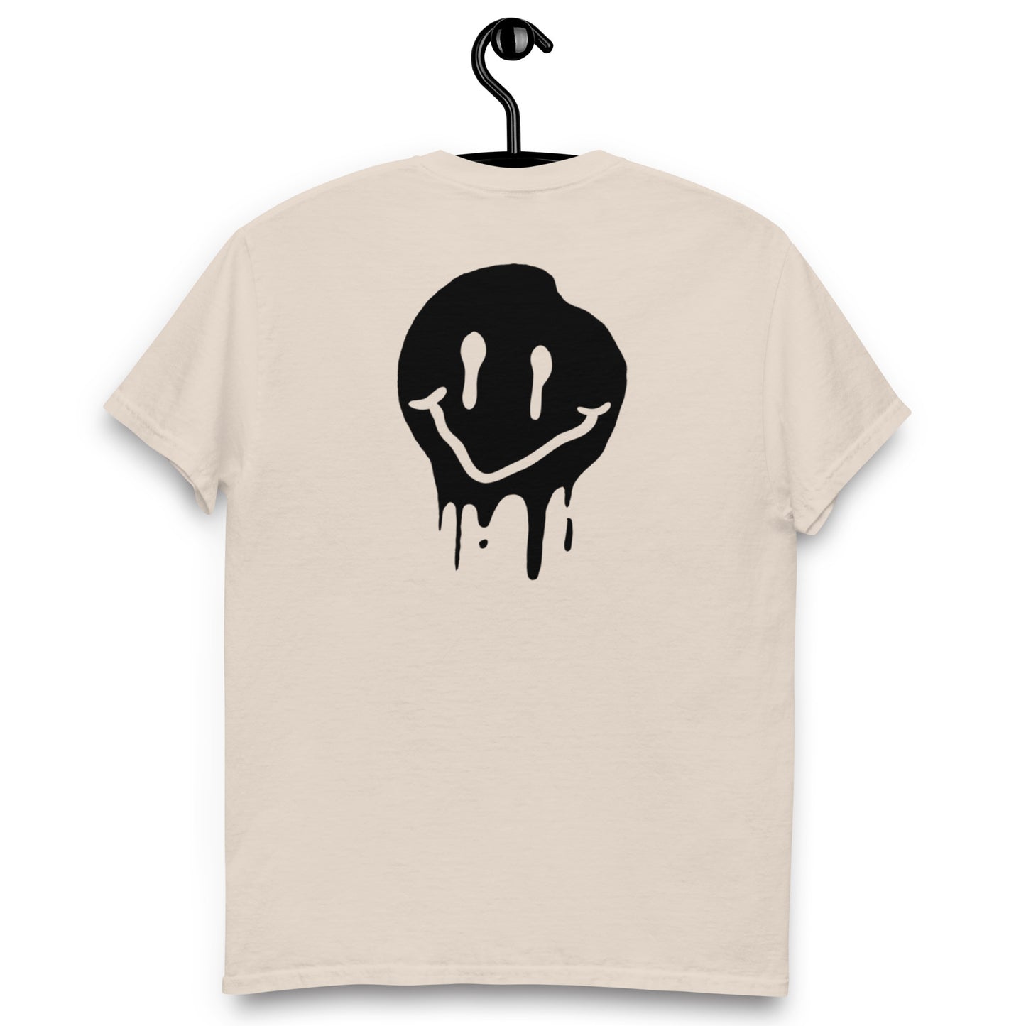 T-shirt smiley Dripping noir