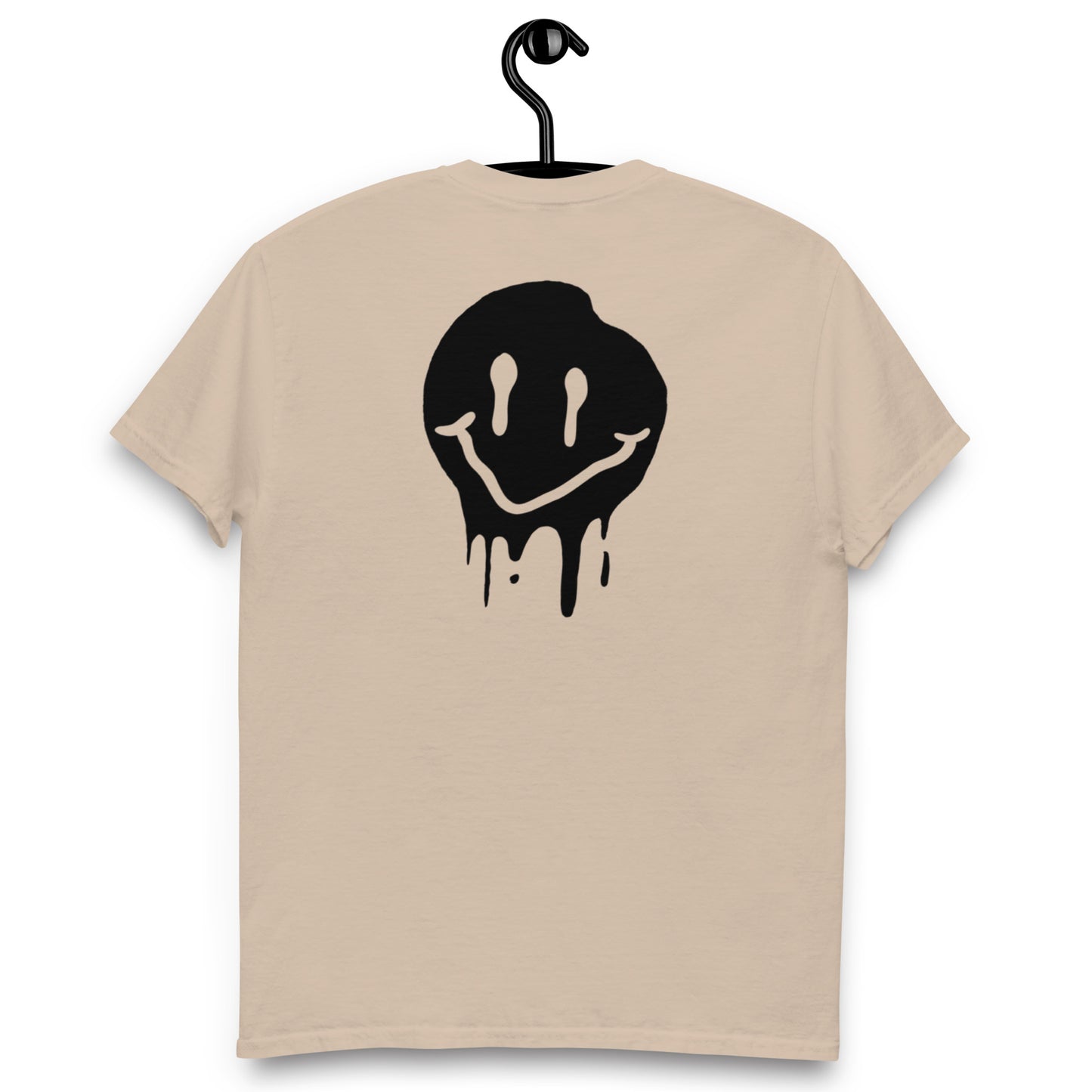 T-shirt smiley Dripping noir