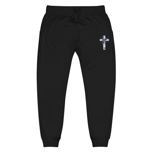 Flower cross sweatpants