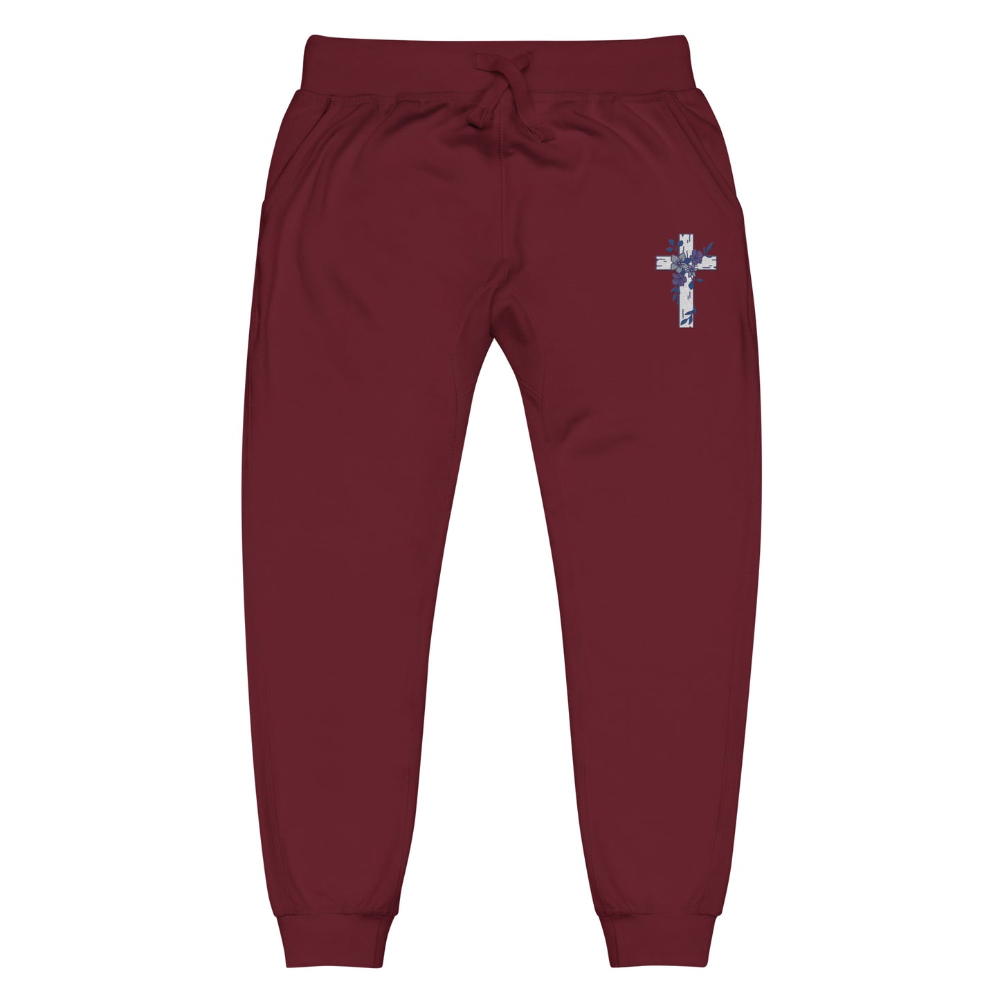 Pantalon de survêtement avec croix fleurie