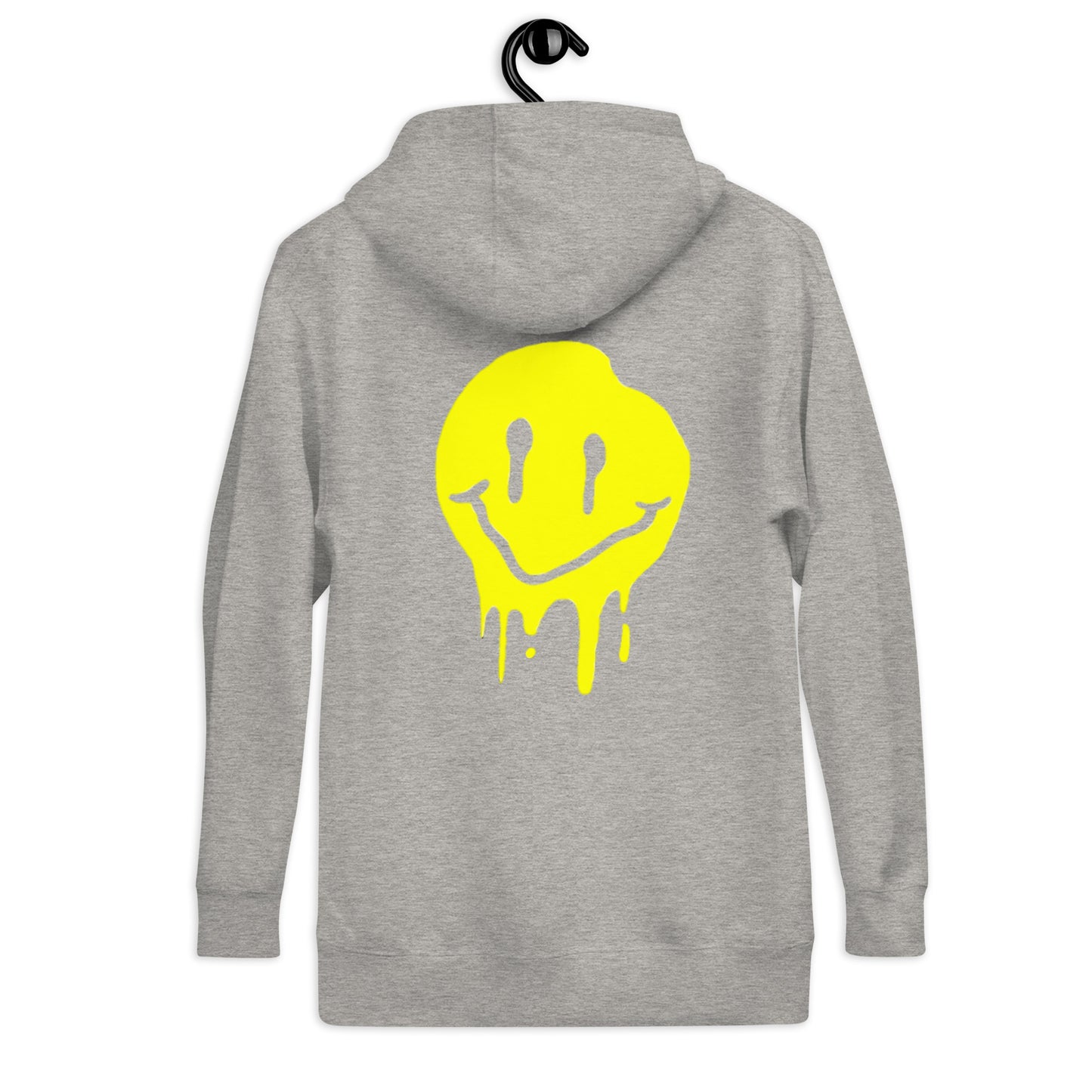 Sweat à capuche smiley Dripping jaune