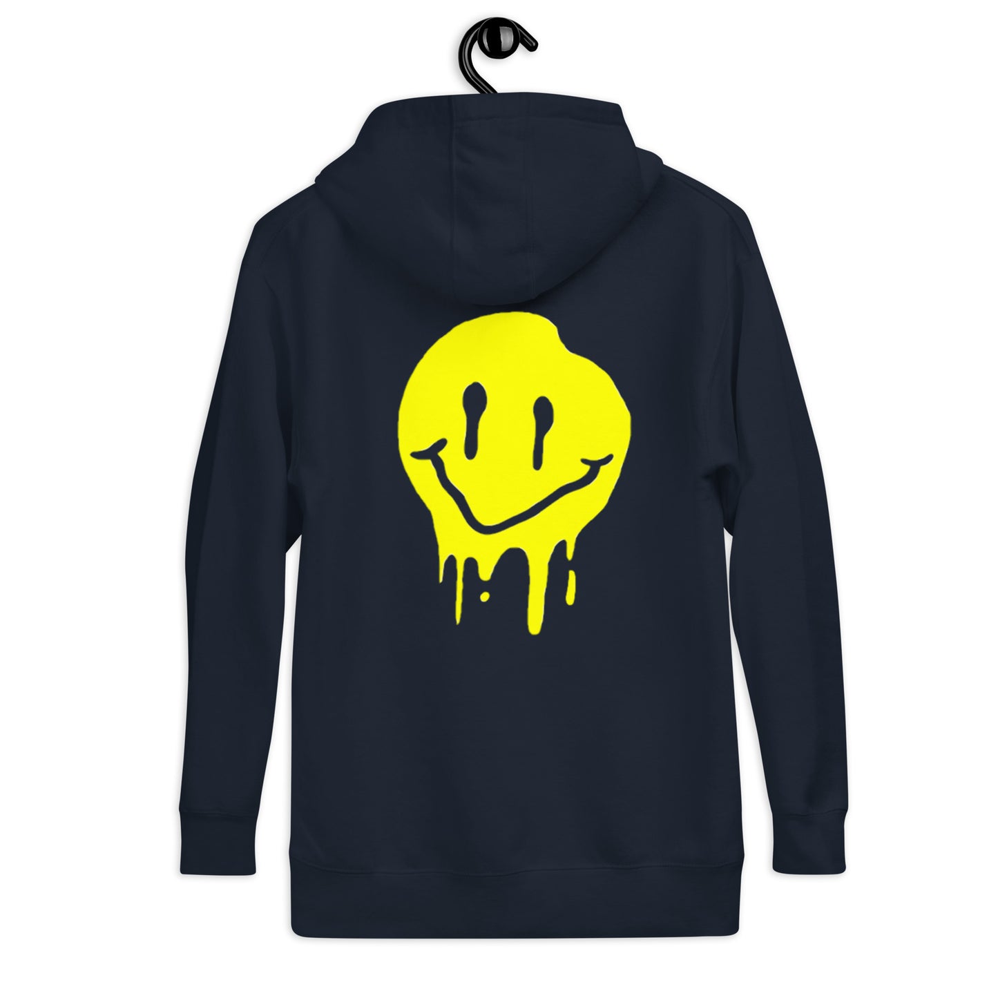 Sweat à capuche smiley Dripping jaune