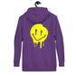 Sweat à capuche smiley Dripping jaune