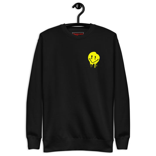 Yellow Drippping smiley Sweatshirt