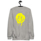 Sweat-shirt smiley jaune dégoulinant