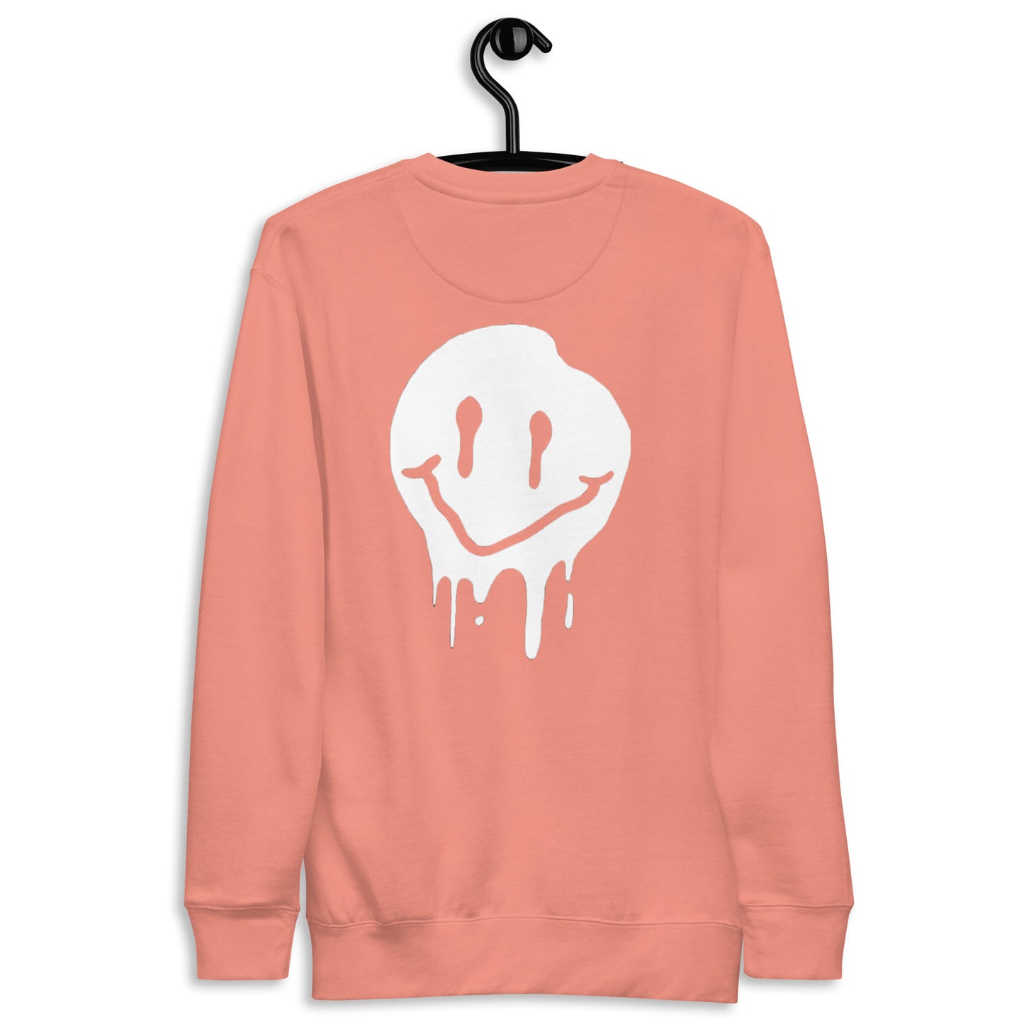 White Dripping smiley Sweatshirt