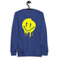 Sweat-shirt smiley jaune dégoulinant