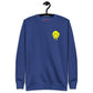 Sweat-shirt smiley jaune dégoulinant